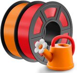 JAYO PLA 3D Printer Filament, 3D Printing PLA Filament 1.75mm, Dimensional Accuracy +/- 0.02mm, Neatly Wound Filament, 1.1KG Spool, 2 Individual Vacuum Packs, PLA 2.2KG Total, Red+Orange