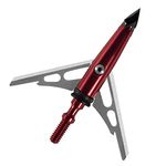 Rage Outdoors Chisel Tip SC Broadhead, 100-Grain, Red, 3-Pack