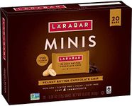 LÄRABAR Peanut Butter Chocolate Chip Mini Bars, Gluten Free Vegan, 20 ct