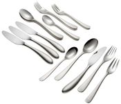 Yamazaki Aquatique Ice 20-Piece Flatware Set, Service for 4, Silver