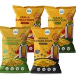 Beyond Snack Kerala Banana Chips Thin Crunch Crispy Snacks Assorted Combo pack (Original salted, Peri Peri, Salt and Pepper, Sour Cream Onion & Parsley) 400g (100g*4 packs)