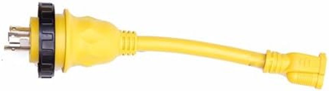 Amp Up Marine & RV Cords 125v 30 Amp Male x 15 Amp Female Marine Shore Power Pigtail Boat Adapter