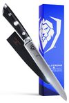 DALSTRONG Utility Knife - 6 inch - Gladiator Series Elite - Forged High-Carbon German Steel Kitchen Knife - Black G10 Handle - Paring Cooking Knife - Chef's Knife - Sheath Included - NSF Certified