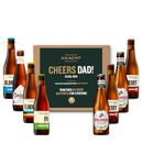 "Cheers Dad" Beer Gift Set Pack 8 x 33cl Mixed case of Premium Belgian Ales | Perfect Beer present for everyone by Haacht Belgium Brewery