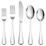 LIANYU 30 Piece Flatware Silverware Set for 6, Stainless Steel Cutlery Eating Utensils, Mirror Finished, Dishwasher Safe