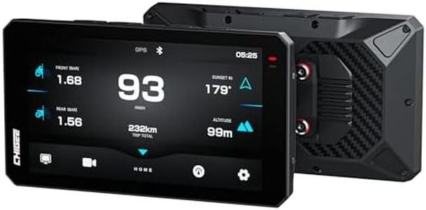 CHIGEE AIO-6 MAX Motorcycle Carplay Android Auto GPS Navigation System, 2000nits,STARVIS HDR 6" LCD, 60FPS,5G Wi-Fi BT, IPX9 Waterproof, Support Siri Google Assistant, Dedicated App