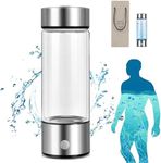 Hydropures Hydrogen Water Bottle, Hydrogen Water Bottle-Hydroh, Portable Hydrogen Water Generator Bottle (Silver)