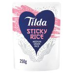 Tilda Microwave Sticky Medium Grain Rice 250g