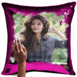 MUKESH HANDICRAFTS Imported Pillow (Rani, 16x16 Inches)-1 Pillow Covers and 1 Filler, Polyester