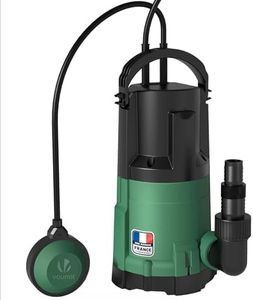 VOUNOT® Pompe d'évacuation 3-en-1 pour Eau Claire Eaux Usées et Faible Aspiration Pompe Vide Cave avec Flotteur Max.13500L/H Profondeur d'immersion 7M Pompe Submersible IPX8 avec Câble d‘alimentation