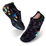 Water Shoes Beach Aqua Swim:Womens Mens Barefoot Shoes,Quick Drying,Lightweight,Durable Rubber Sole for Beach Surf Diving Swimming Pool Garden Walking Seaside Sports,Holiday Essentials for ladies Mens
