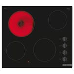 Bosch Home & Kitchen Appliances Bosch PKE611CA3E Electric hob, 60 cm, Black, Built in, Serie 2