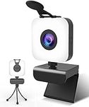 DUOLZ 1080P Webcam with Microphone,