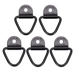 Sumnacon 5 Pcs Heavy Duty V Ring Tie Down Anchor Cargo Lashing Rings Trailer Anchor Hook Truck-bed load Anchor for Trailers Trucks Vans Boat Rope