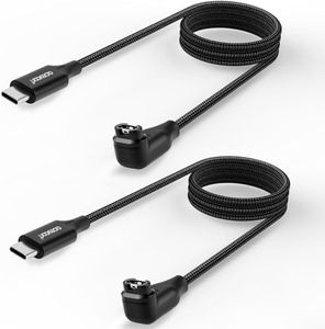 aceyoon 2 Pack Charger Cable for Garmin Watch, 3.3 FT 90 Degree Right Angle USB Charging Cable Charger Cord Compatible for Fenix 7 6 5/X/S,Forerunner 245 945,Instinct 2,Vivoactive 4, Vivosmart 5