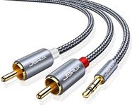 JSAUX RCA to 3.5mm Aux Cable, Headp