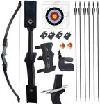 SOPOGER Archery Bow and Arrow Adult - Takedown Recurve Bows for Adults Youth Beginner 20lbs 30lbs Left and Right Handed Outdoor Target Practice Hunting (30 LBS)