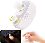 OPENBEAUTY Electric Nail Clippers for Baby,USB Rechargeable Baby Nail Clippers with LED Light & Nail Scraps Storage,2 in 1 Baby Nail Trimmer and Polisher Fingernail Clippers for Toddlers,Children