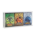 Bicycle Playing Cards | World of Warcraft with Acrylic Collectors Case | 3-Deck Collection | Classic, Lich King and Crusade | with 3-Deck Acrylic Display Case