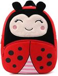 Toddler Backpack for Boys and Girls, Cute Soft Plush Toddler Bag Animal Cartoon Small Mini Backpack Little For Kids 1-6 Years, Ladybug