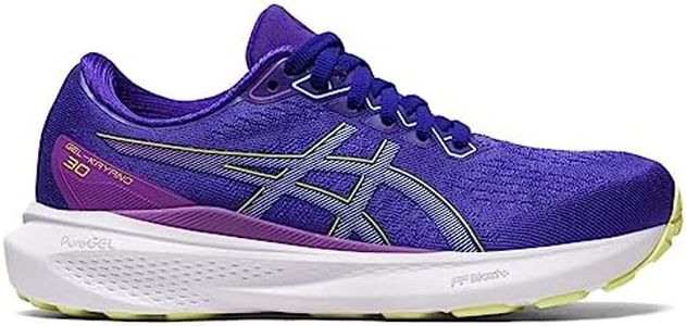 ASICS Kid's Gel-Kayano 30 Grade School Shoes, Palace Purple/Glow Yellow, 3.5 Big Kid