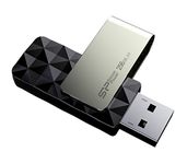 Silicon Power USB Flash Drive 256GB, B30 Blaze, Swivel Style, up to 150 Mb/s, Black