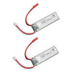 RC Airplane Lithium Battery, 2PCS 7.4v 600mah RC Airplane Part for WLtoys XK A280 RC Aircraft