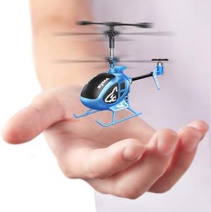 SYMA Remote Control Helicopter, 3.5 Channel RC Helicopters for Kids and Adults, Micro Indoor Aircraft with Gyro, Altitude Hold, One Key Start and Rechargeable Battery, Blue