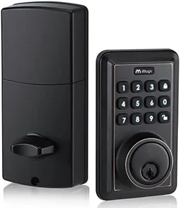 iMagic Keypad Deadbolt, Keyless Entry Deadbolt Lock, Electronic Keypad Door Lock, Auto Lock, 50 User Codes, Easy to Install (Oil Rubbed Bronze)