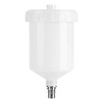 Zerodis Gravity Feed Air Spray Gun Kit, 600ml, Plastic, White, PUMP_SPRAYER