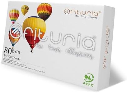 Folios A4, Papel Multiusos para Impresora y Fotocopiadora, Papel A4 Blanco para Entornos Laborales y Uso Doméstico, Folios din A4 80g/m², Paquete de Folios - Ofituria (500 hojas)