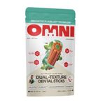 Omni Dental Sticks for Dogs - Dual Texture with PlaqBlast™ Technology, Natural Plaque Remover with Toothpaste-like Anti-Plaque Core, Vet Formulated Hypoallergenic, Soya & Grain Free, 7 Sticks