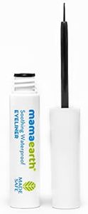 Mamaearth Soothing Waterproof Glossy Finish Liquid Eyeliner With Almond & Castor Oil For 10 Hr Long Stay - 3.5 Ml, Black