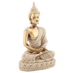 Buddha Statue, Buddha Figurine Buddha Craft, Buddha Decor Buddha Statue Carving Statue for Home Decoration(A Gold)