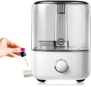 Rene Maurice Essential Oil Humidifier 5L Ultrasonic Room Humidifier | Humidifier Aroma Diffuser | Humidifier for Room Moisture | Auto-Off-Ultra-Quiet for Home Office Diwali Gift Humidifier (White)