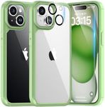 TAURI 3 in 1 Green Case for iPhone 