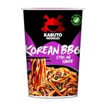 Kabuto Noodles Korean BBQ Stir-In Wok Style 6 x 90g | Premium Instant Noodles | Authentic Asian Flavour | Vegetarian & Made with all Natural Ingredients | Gourmet - B-Corp