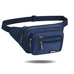 Men's Women's Waist Bag | Hiking Backpack Sports Bags Cycling | City Safety for Travel or Outdoor Sport Waist Pack Fanny Pack for Daily Life or Hiking, Blue, L