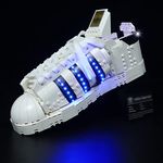 LocoLee Led Lighting Kit for Lego Adidas Originals Superstar Trainers,Decoration Light Set for Lego 10282 Adidas Collectible Shoes Building Blocks Model,Creative Home DéCor DIY Projects,No Lego