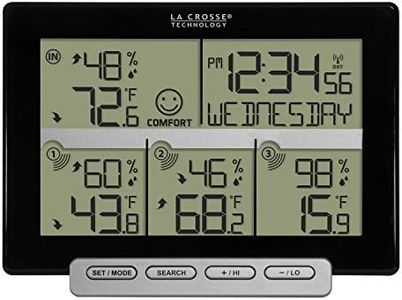 La Crosse Technology 308-1412-3TX-INT Wireless Weather Station (Including 3 Sensors), Black