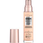 Maybelline Dream Radiant Liquid Medium Coverage Hydrating Makeup, Lightweight Liquid Foundation, Nude Beige, 1 Fl; Oz