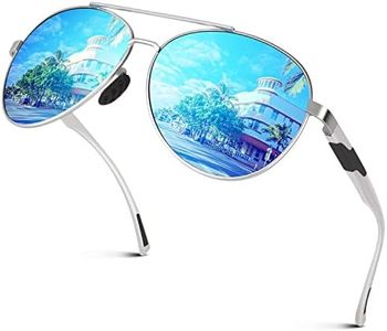 GQUEEN Pilot Polarised Sunglasses Mens Womens UV400 Protection,GQ81M