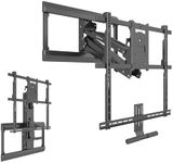 Mount-It! Fireplace Mantel TV Wall Mount, Above Fireplace Drop Down TV Mount, Pull Down TV Mantle Mount with Spring Assist, TV Sizes 42-65 inches with VESA from 100x100 to 600x500, max 55 lbs Weight