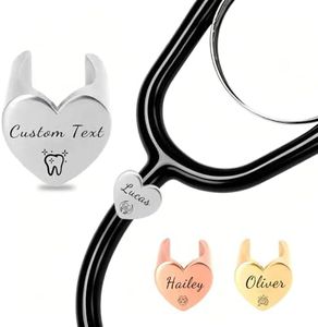 Personalized Stethoscope Name Tag, Custom Engraved Stethoscope Charms