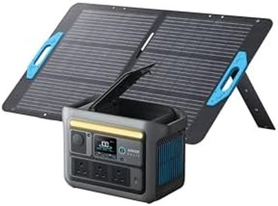 Anker SOLIX C800 Portable Power Station with 100W Solar Panel, 1200W (Peak 1600W) Solar Generator, Full Charge in 58 Min, 768Wh LiFePO4 Battery for Outdoor Camping, RVs, Road Trip, and Power Outages