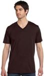 Bella + Canvas Unisex Jersey Short-Sleeve V-Neck T-Shirt, XS, BROWN