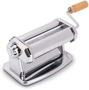 Imperia Laminadora Línea Clásica. Máquina para pasta. 100% Made in Italy. Máquina de pasta fresca en acero. Laminadora manual con manivela. Hojadora para crear tu propia lámina de pasta fresca.