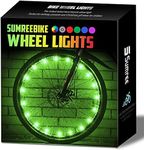 Sumree LED Bike Wheel Lights, 2-Tire Pack Bike Lights with Batteries Included, Best Bicycle Lights - Stocking Stuffer Birthday Gift for Kids, Boys, Girls, Adults