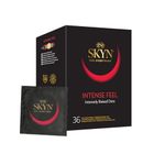 SKYN Intense Feel (Pack of 36): Intensely Textured Latex Free Condoms for Men, Regular Size Condoms, SKYNFEEL Technology, Textured Surface, Lubricated, 53mm Nominal Width