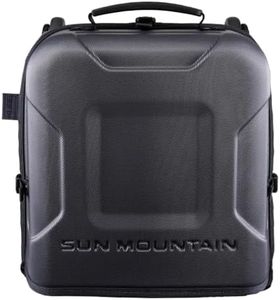 Sun Mountain Kube Golf Travel Bag - 2-Wheel Rolling System, Kube Folding Hard Shell for Easy Storage, Compact Protection & Travel Convenience - Raptor-Steel